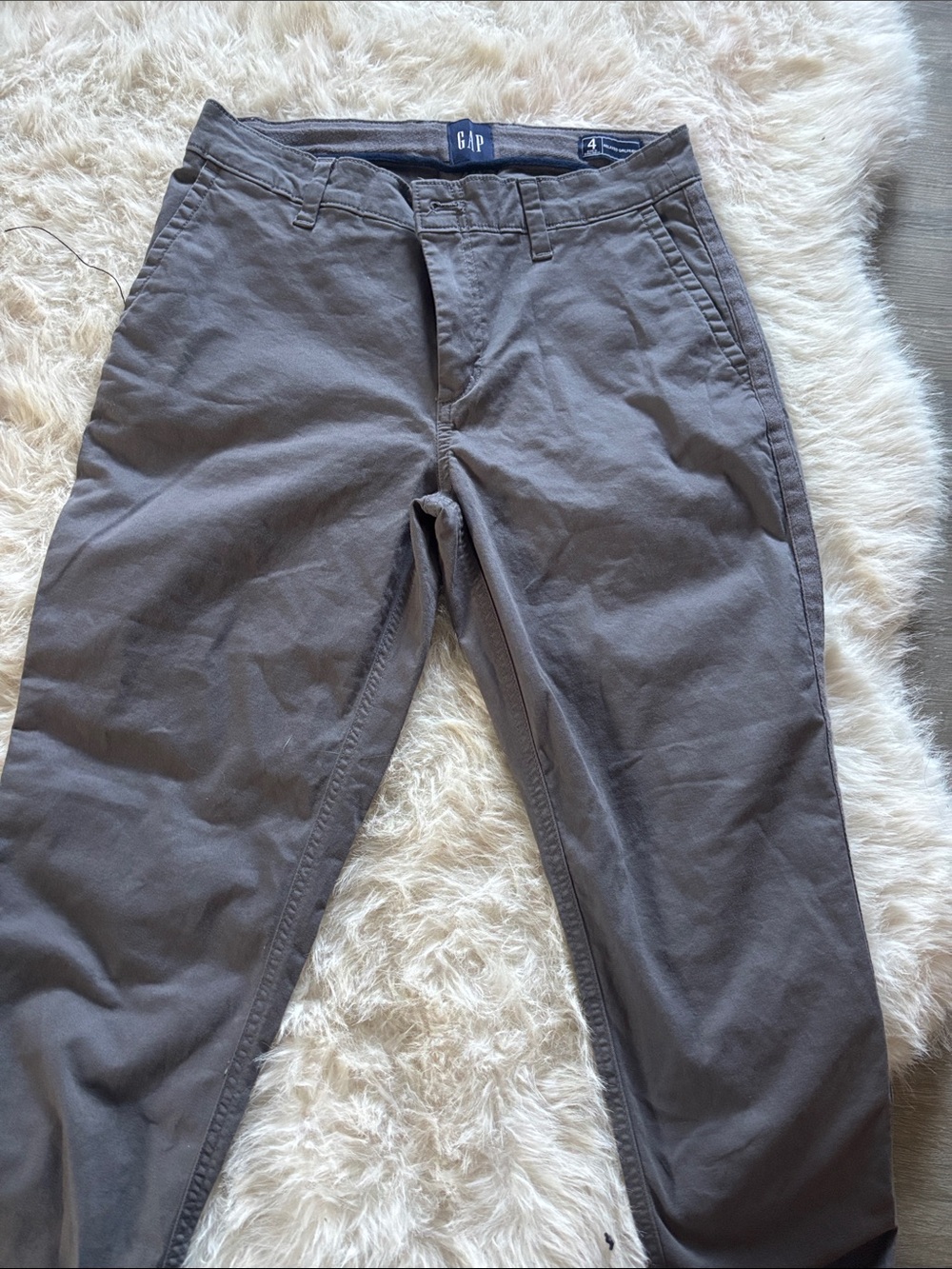 GAP Women Charcoal Gray Chino Pants